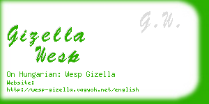 gizella wesp business card